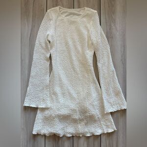 RIHOAS Bell Sleeve Dress White Small NWT IN PACKAGE
